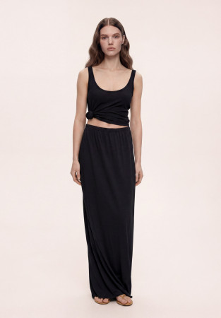 Майка із джерсі чорна